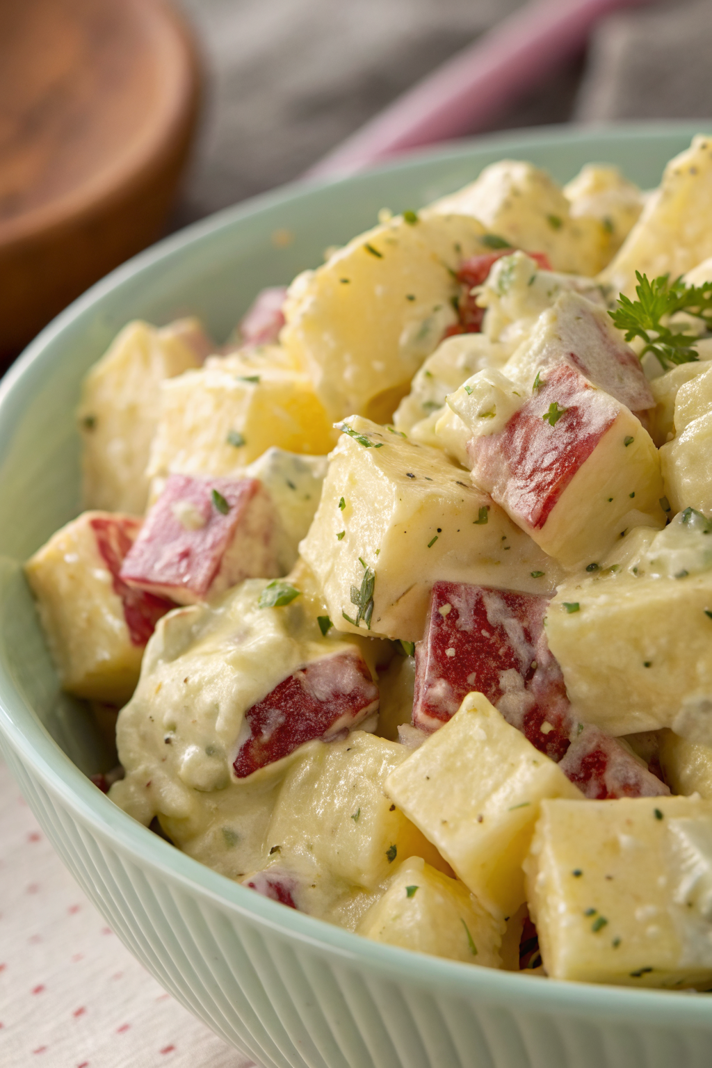 Healthier Red Skin Potato Salad