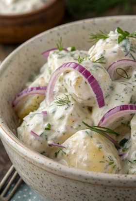 Sour Cream and Onion Potato Salad