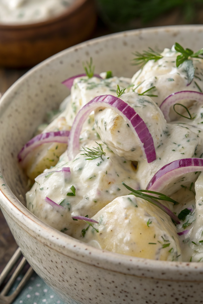 Sour Cream and Onion Potato Salad