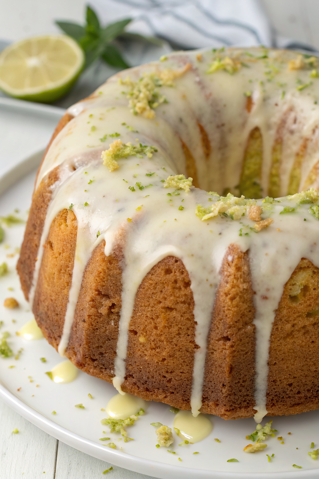 Lemon Zucchini Cake With Sweet Lemon Glaze