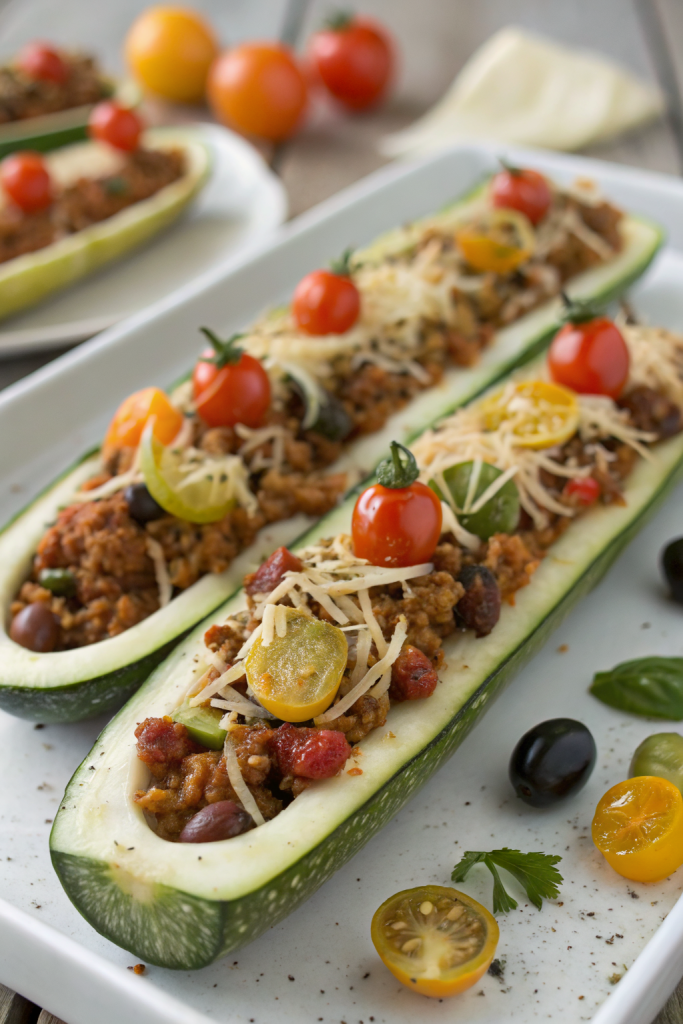 Mediterranean Stuffed Zucchini Recipe