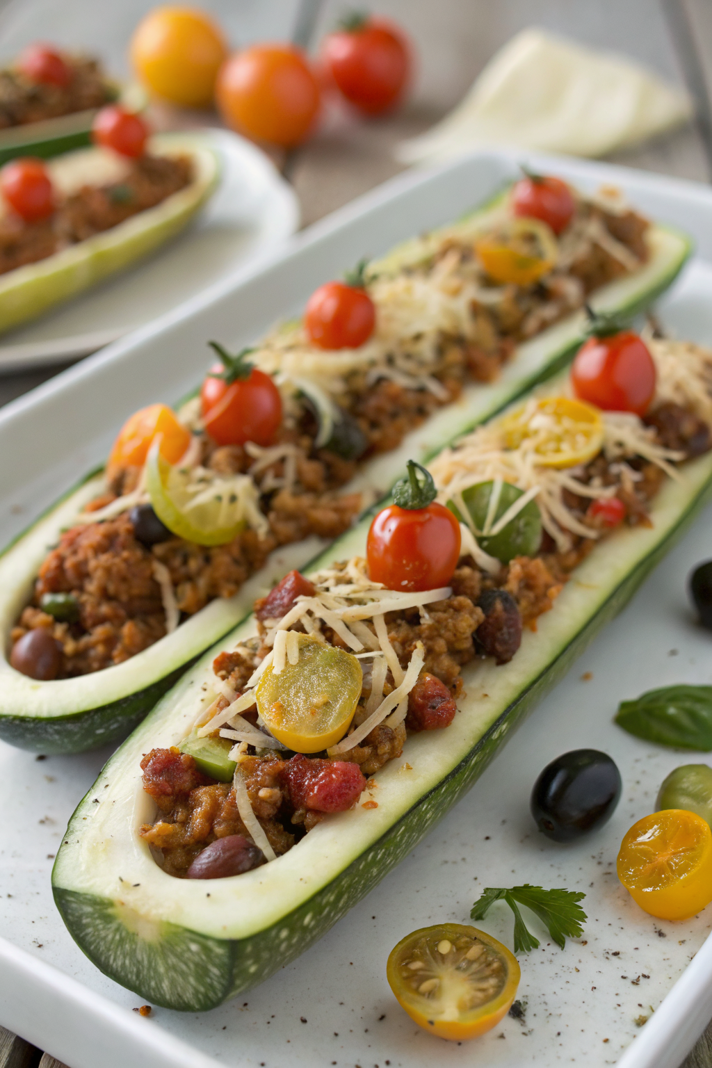 Mediterranean Stuffed Zucchini Recipe