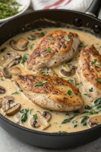 Creamy Mushroom Chicken Recipe