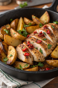 Garlic Butter Chicken and Potato Recipe