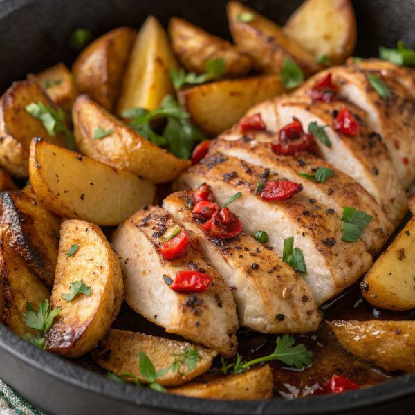 Garlic Butter Chicken and Potato Recipe
