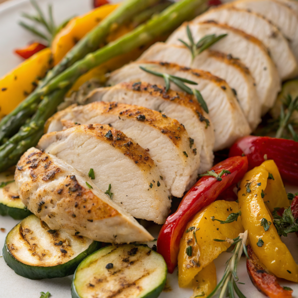 Grilled Garlic Herb Chicken and Veggies