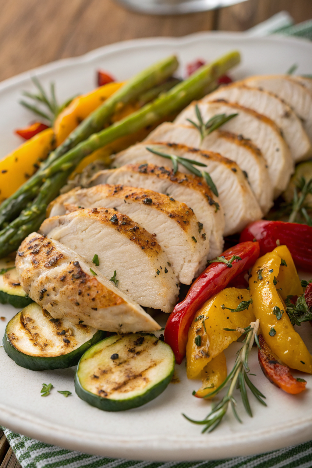 Grilled Garlic Herb Chicken and Veggies