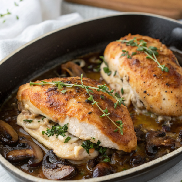 Mushroom Stuffed Chicken Breast Recipe